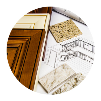 extensive cabinetry selection at Elevations showrooms